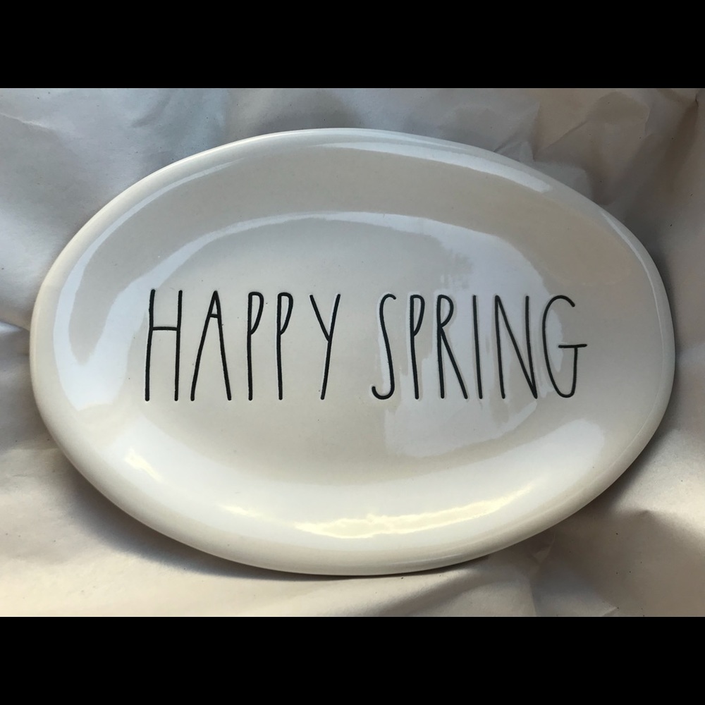 Rae Dunn Happy Spring Oval